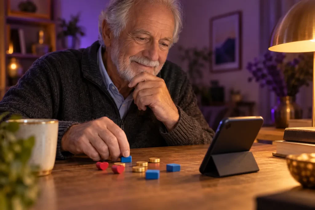 Joueur planifiant l’utilisation de ses boosts et de ses vies